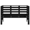 vidaXL Zahradní lavice černá 111,5 x 53 x 71 cm masivní borové dřevo
