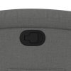 vidaXL Zvedací polohovací křeslo tmavě šedé textil