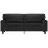 vidaXL 2místná pohovka černá 140 cm umělá kůže