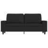 vidaXL 2místná pohovka černá 140 cm textil