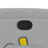 vidaXL Zvedací masážní polohovací křeslo světle šedé textil