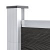 vidaXL Zahradní plot WPC 175 x 105 cm šedý