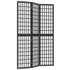 vidaXL Skládací 3dílný paraván v japonském stylu 120 x 170 cm černý