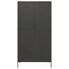 vidaXL Šatní skříň antracitová 90 x 50 x 180 cm ocel