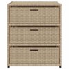 vidaXL Zahradní úložná skříň béžová 55 x 59 x 69 cm polyratan