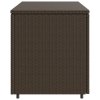 vidaXL Zahradní úložná skříň hnědá 110 x 55 x 60,5 cm polyratan