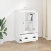 vidaXL Skříň highboard bílá 60 x 35,5 x 103,5 kompozitní dřevo