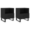 vidaXL Noční stolky 2 ks černé 40 x 35 x 47,5 cm kompozitní dřevo