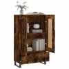 vidaXL Skříň highboard kouřový dub 69,5 x 31 x 115 cm kompozitní dřevo