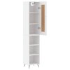 vidaXL Skříň highboard bílá 34,5 x 34 x 180 cm kompozitní dřevo