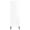 vidaXL Skříň highboard bílá s vysokým leskem 60 x 36 x 110 cm kompozit