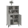 vidaXL Skříň highboard betonově šedá 60 x 36 x 110 cm kompozitní dřevo