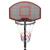 vidaXL Basketbalový koš černý 216–250 cm polyethylen