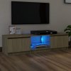 vidaXL TV skříňka s LED osvětlením dub sonoma 140 x 40 x 36 cm