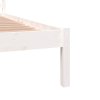 vidaXL Válenda masivní borové dřevo 140 x 190 cm bílá