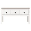 vidaXL Konferenční stolek bílý 102 x 49 x 55 cm masivní borové dřevo