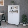 vidaXL Skříň highboard bílá 60 x 36 x 110 cm kompozitní dřevo