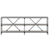 vidaXL Konzolový stolek šedý sonoma 200 x 30 x 75 cm kompozit a železo