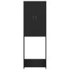 vidaXL Skříňka nad pračku černá 64 x 25,5 x 190 cm