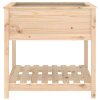 vidaXL Truhlík s policí 82,5 x 82,5 x 81 cm masivní borové dřevo