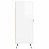 vidaXL Příborník bílý s vysokým leskem 69,5x34x90 cm kompozitní dřevo