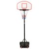 vidaXL Basketbalový koš bílý 216–250 cm polyethylen