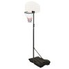 vidaXL Basketbalový koš bílý 216–250 cm polyethylen