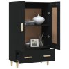 vidaXL Highboard černý 70 x 31 x 115 cm kompozitní dřevo