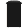 vidaXL Lavice s botníkem černá 102 x 32 x 50 cm kompozitní dřevo