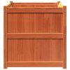 vidaXL Zahradní truhlík voskově hnědý 70 x 70 x 70 cm masivní borovice