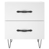 vidaXL Noční stolky 2 ks bílé 40 x 35 x 47,5 cm kompozitní dřevo