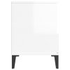 vidaXL Noční stolky 2 ks bílé s vysokým leskem 40x35x50 cm