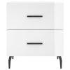 vidaXL Noční stolky 2 ks lesklé bílé 40x35x47,5 cm kompozitní dřevo