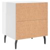 vidaXL Noční stolky 2 ks lesklé bílé 40x35x47,5 cm kompozitní dřevo
