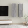 vidaXL Nástěnné TV skříňky 2 ks šedé sonoma 30,5 x 30 x 110 cm