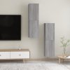 vidaXL Nástěnné TV skříňky 2 ks šedé sonoma 30,5 x 30 x 110 cm