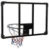 vidaXL Basketbalový koš s průhlednou deskou 90x60x2,5 cm polykarbonát