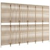 vidaXL Dělicí stěna 6 panelů béžová polyratan