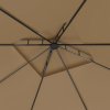 vidaXL Altán 3 x 3 x 2,7 m taupe 160 g/m²