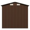 vidaXL Zahradní domek na nářadí hnědý 204 x 132 x 186 cm ocel