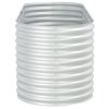 vidaXL Vyvýšený záhon 240 x 80 x 81 cm pozinkovaná ocel stříbrný