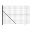 vidaXL Drátěný plot s přírubami antracitový 1,8 x 10 m
