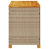 vidaXL Zahradní úložný box béžový 110 x 55 x 63 cm polyratan akácie