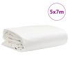vidaXL Plachta bílá 5 x 7 m 650 g/m²