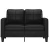 vidaXL 2místná pohovka černá 120 cm umělá kůže