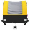 vidaXL Vozík za kolo černý a žlutý 45 kg železo
