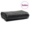 vidaXL Plachta antracitová 3 x 6 m 650 g/m²