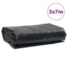 vidaXL Plachta antracitová 5 x 7 m 650 g/m²