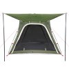 vidaXL Kempingový stan pro 4 osoby zelený rychloupínací nepromokavý