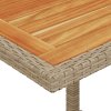 vidaXL 3dílný bistro set s poduškami béžový polyratan